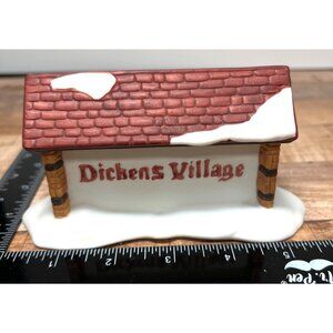 Christmas village department 56 dickens village entrance sign
